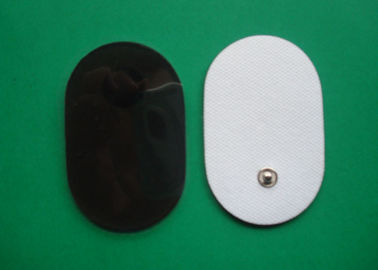 Black / White 50*80MM Oval Shape / Electrode Pad For Digital Therapy Machine, Non-woven Tens Unit Pads