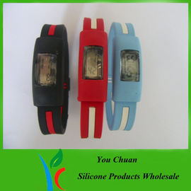 In lụa in và pantone màu silicon dây đeo cổ tay đồng hồ Với Logo in
