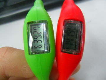 Khuyến Silicone cao su dây đeo cổ tay Pedometer Watch, đa chức năng Phong trào Silicone dây đeo cổ tay xem