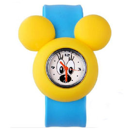MICKEY dễ thương Kids Boy Girl Cao su Snap-on Slap Silicone dây đeo cổ tay xem