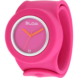 Vàng hồng cô gái Silicone dây đeo cổ tay Watch, cao su OEM Xem