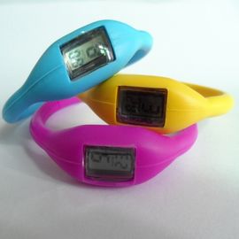 Đen Silicone dây đeo cổ tay xem ban nhạc cổ tay Watch Sport Đối Cắm trại / đi bộ đường dài