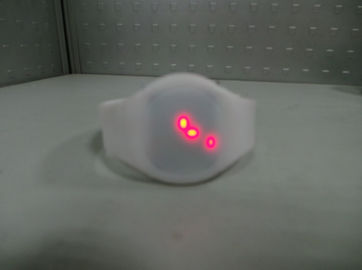 Trắng Silicone dây đeo cổ tay Xem siêu đẹp Led cảm ứng Screnn Xem