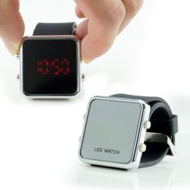 LED Silicone dây đeo cổ tay xem Black Classic Casual thể thao Phong cách Silicone nhạc