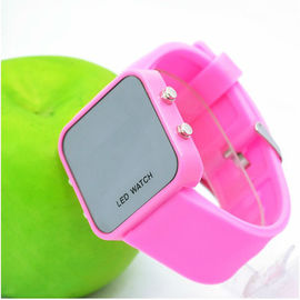 Phổ biến Ladies Xem Silicone dây đeo cổ tay Watch, Red Silicon Led Xem