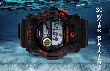 Sốc kháng đa chức năng Xem PU Strap Với Stop Watch