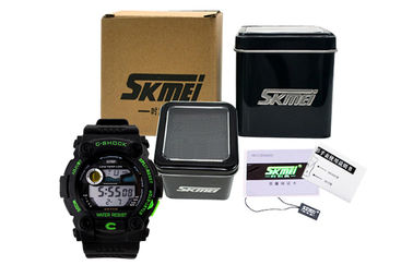 Sốc kháng đa chức năng Xem PU Strap Với Stop Watch