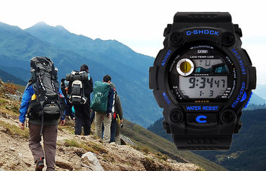 Sốc kháng đa chức năng Xem PU Strap Với Stop Watch