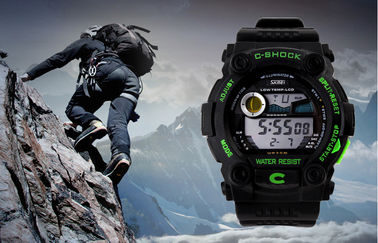 Sốc kháng đa chức năng Xem PU Strap Với Stop Watch