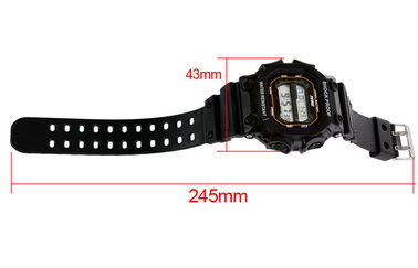 Skmei Quảng trường thể thao kỹ thuật số Xem EL Backlight Mens Buckle Đồng hồ