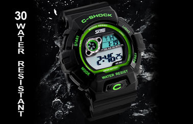 12/24 giờ sốc Xem Kids 3 ATM Waterproof LCD đa chức năng Xem