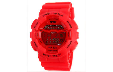 Thanh thiếu niên đa chức năng kỹ thuật số Watch, hàng giờ Chime LCD Đồng hồ đeo tay