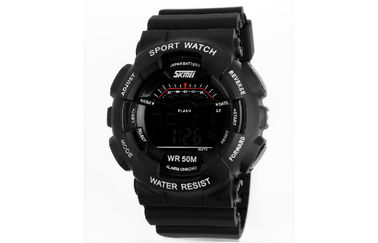 Thanh thiếu niên đa chức năng kỹ thuật số Watch, hàng giờ Chime LCD Đồng hồ đeo tay