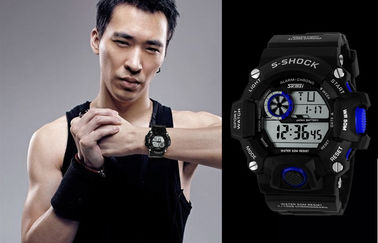 EL Backlight Daily Alarm Sport Thêm 12/24 giờ Mans Đồng hồ kỹ thuật số