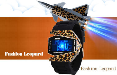 Máy đa chức năng kỹ thuật số Xem Unisex EL Backlight 3 ATM quân Đồng hồ đeo tay