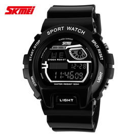LCD đa chức năng kỹ thuật số cổ tay Watch Với PU Strap Nickel miễn phí