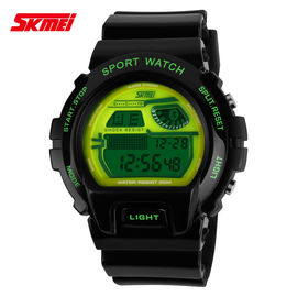 LCD đa chức năng kỹ thuật số cổ tay Watch Với PU Strap Nickel miễn phí