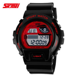 LCD đa chức năng kỹ thuật số cổ tay Watch Với PU Strap Nickel miễn phí