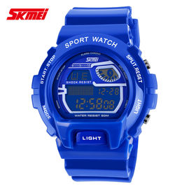 LCD đa chức năng kỹ thuật số cổ tay Watch Với PU Strap Nickel miễn phí