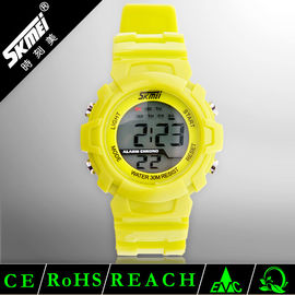 LCD Thể thao đa chức năng kỹ thuật số Xem Sử dụng PU nhựa Dây đeo Waterproof