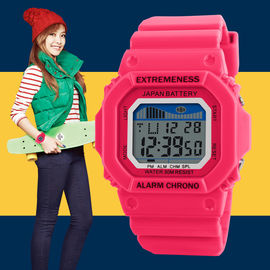 Colorful Unisex thể thao đa chức năng kỹ thuật số Xem Với báo động