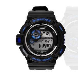 5OM Chống nước Chronograph EL Backlight đa chức năng kỹ thuật số Xem