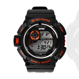 5OM Chống nước Chronograph EL Backlight đa chức năng kỹ thuật số Xem