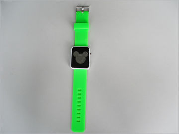 Xanh Silicone dây đeo cổ tay xem Waterproof, kỹ thuật số Mickey Mouse watchs