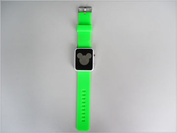 Xanh Silicone dây đeo cổ tay xem Waterproof, kỹ thuật số Mickey Mouse watchs