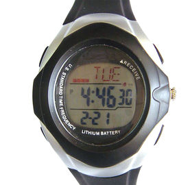 3 ATM Waterproof đa chức năng kỹ thuật số Watch, năng lượng mặt trời Radio Control Xem