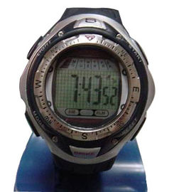 Unisex PU LCD Sport Xem báo Daily đa chức năng đồng hồ đeo tay