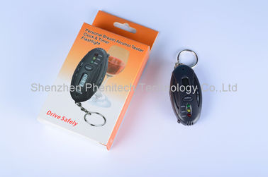 Quick Response nhựa ABS kỹ thuật số Keychain Breath Rượu Tester, CE