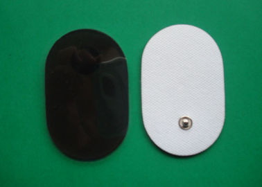 Đen / Trắng 50 * 80mm Oval Shape / Electrode Pad Đối với kỹ thuật số Máy trị liệu, không dệt có hàng chục đơn vị Pads