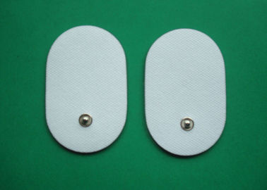 Đen / Trắng 50 * 80mm Oval Shape / Electrode Pad Đối với kỹ thuật số Máy trị liệu, không dệt có hàng chục đơn vị Pads