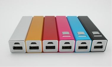 Máy Bank 2600mAh kim loại USB Power, Đỏ Hồng Xanh bạc đen