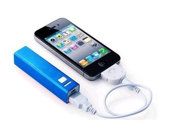 Phổ Lipstick Thống Ngân hàng điện 2600mah Đối với điện thoại di động / Ipod