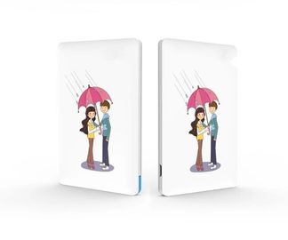 Máy Slim Li-ion điện Bank 4000mAh Đối với điện thoại di động / Ipad, trắng
