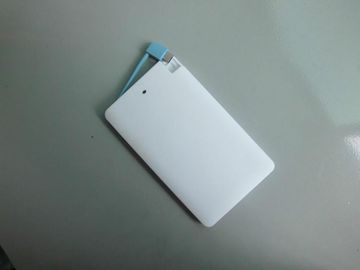 Máy Slim Li-ion điện Bank 4000mAh Đối với điện thoại di động / Ipad, trắng