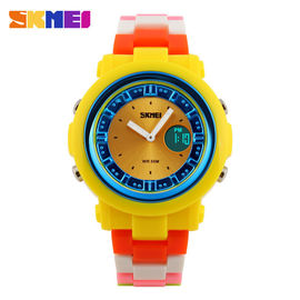Nhật Phong trào Pin kỹ thuật số cổ tay Watch Colorful PU Leather Strap