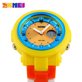 Nhật Phong trào Pin kỹ thuật số cổ tay Watch Colorful PU Leather Strap
