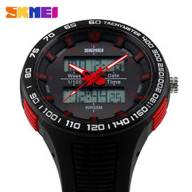 Sinh viên Analog Digital Watch, 52mm Trường hợp Đàn ông ngoài trời Giờ Đồng hồ