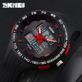 Sinh viên Analog Digital Watch, 52mm Trường hợp Đàn ông ngoài trời Giờ Đồng hồ