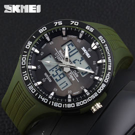 Quân xanh lớn Quay Analog Digital cổ tay Watch Với đúp Nhật Bản Movts