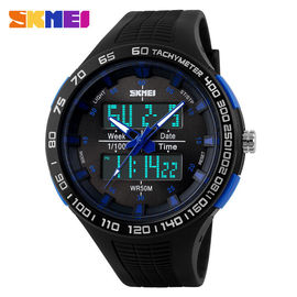 Gốc PU Strap 50M sâu Waterproof Analog Digital Xem Đối với Thể thao Lover