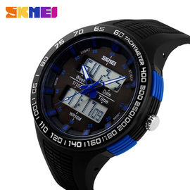 Gốc PU Strap 50M sâu Waterproof Analog Digital Xem Đối với Thể thao Lover