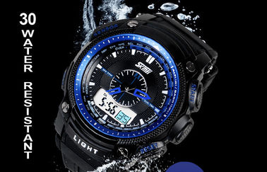 5 ATM Analog Digital Wrist Watch, ABS Trường hợp màn hình LCD hiển thị đồng hồ đeo tay