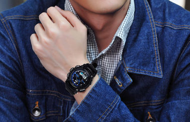 5 ATM Analog Digital Wrist Watch, ABS Trường hợp màn hình LCD hiển thị đồng hồ đeo tay