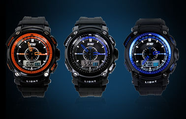 5 ATM Analog Digital Wrist Watch, ABS Trường hợp màn hình LCD hiển thị đồng hồ đeo tay