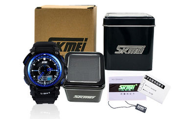 5 ATM Analog Digital Wrist Watch, ABS Trường hợp màn hình LCD hiển thị đồng hồ đeo tay
