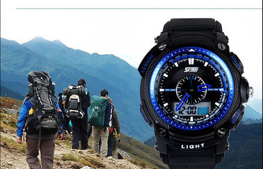 5 ATM Analog Digital Wrist Watch, ABS Trường hợp màn hình LCD hiển thị đồng hồ đeo tay